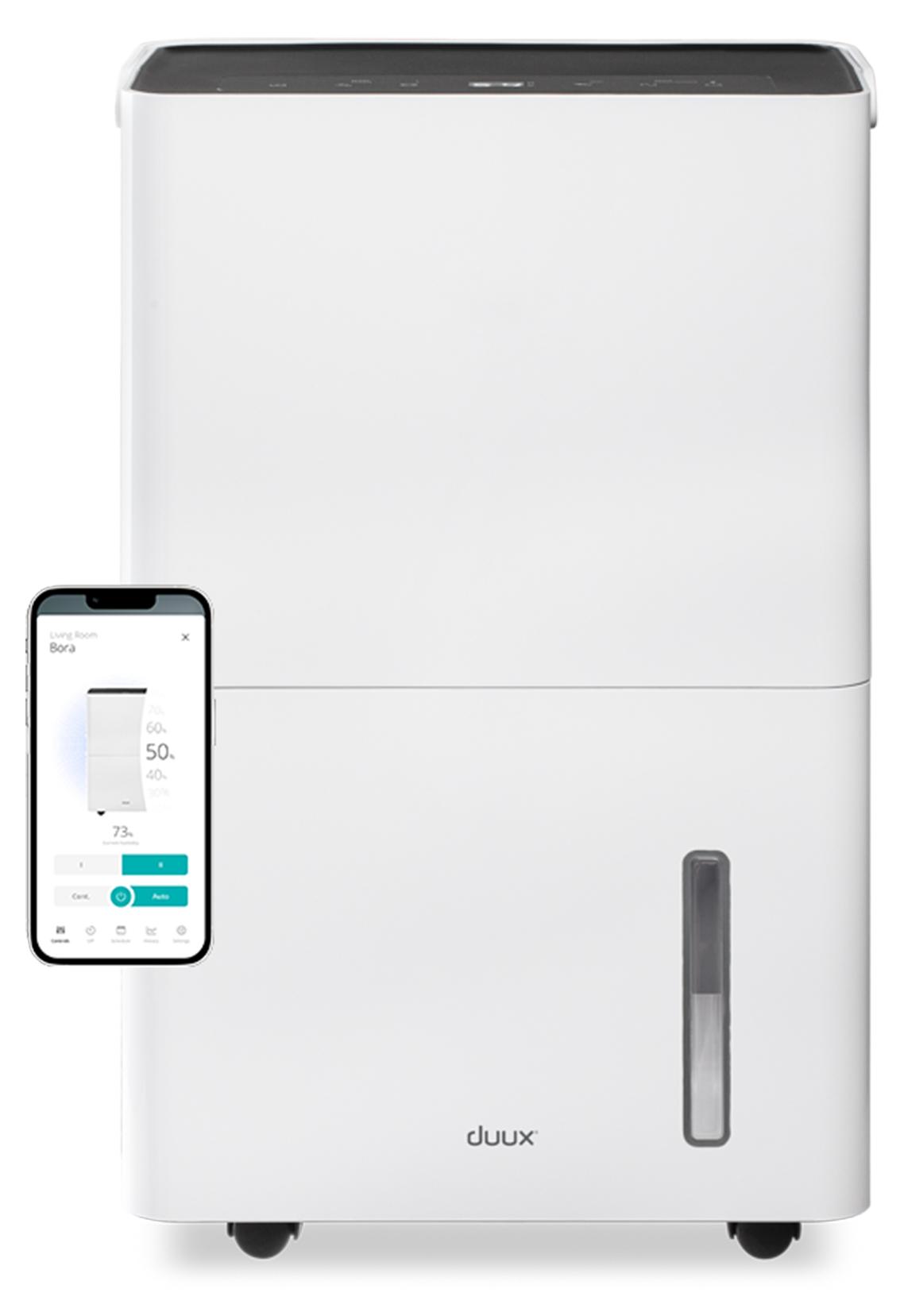 Duux Bora Smart Luftentfeuchter - 30L/24h - Raumentfeuchter für jeden Raum bis 65 m² - Steuerbar mit App - Luftentfeuchter Keller mit Wäschetrocknungsmodus