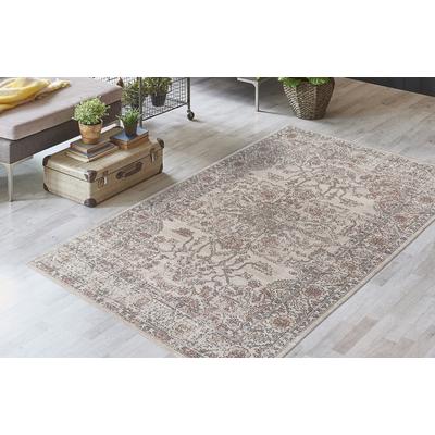 Teppich KAYOOM "Percy 300", beige, B:80cm H:13mm L:150cm, Baumwolle, Teppiche, Teppich