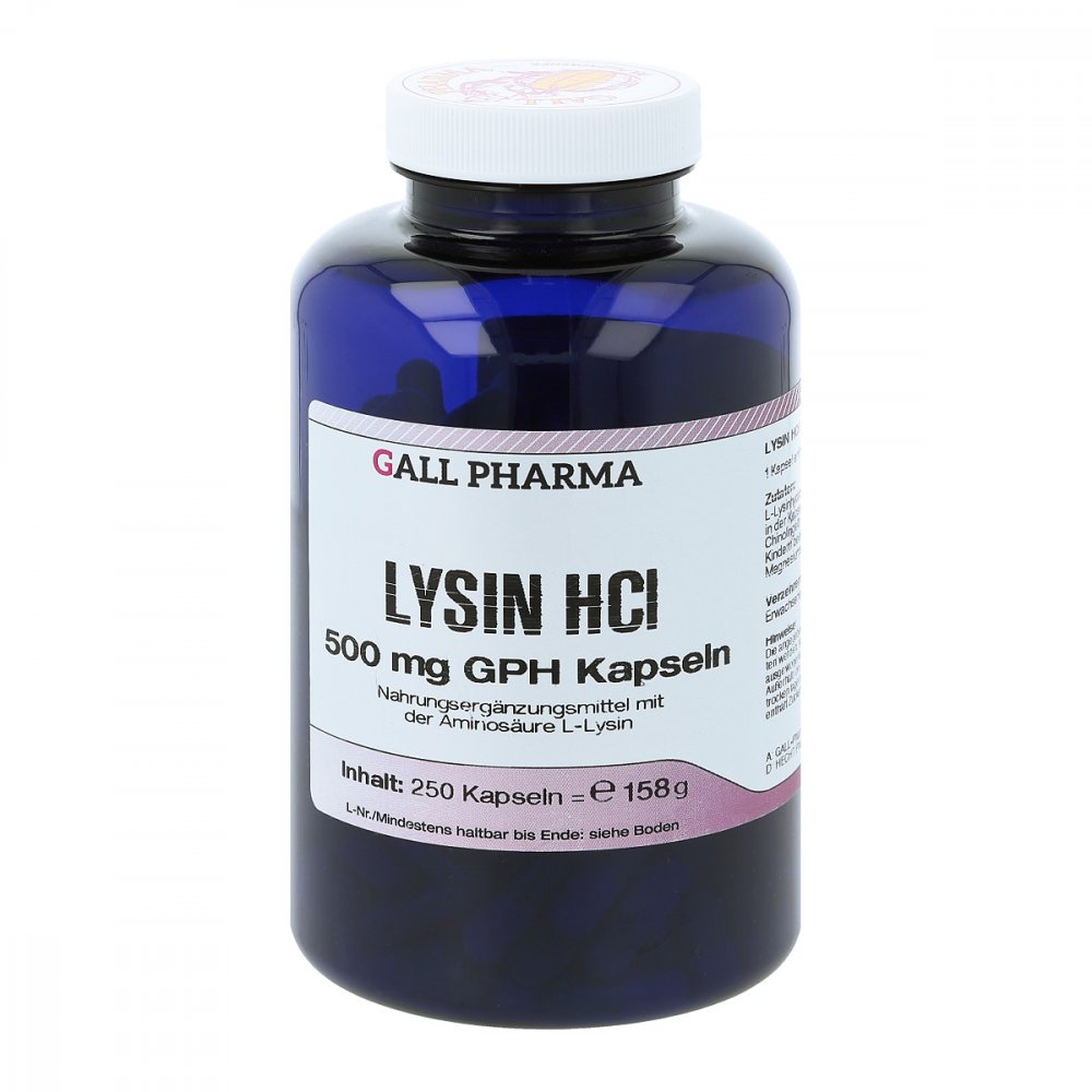Hecht-Pharma GmbH Lysin Hcl 500 mg Gph Kapseln 09377640