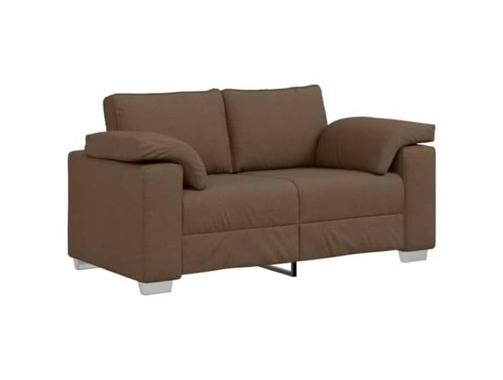 Makastle Zweisitzer Sofa Couch Braun 160 cm Stoff