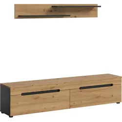 Lowboard CANU Eiche, Grau