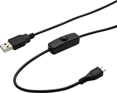 Joy-it K-1470 Strom-Kabel Raspberry Pi, Arduino, BBC micro:bit [1x USB 2.0 Stecker A - 1x USB 2.0 Stecker Micro-B] 1.50m Schwarz