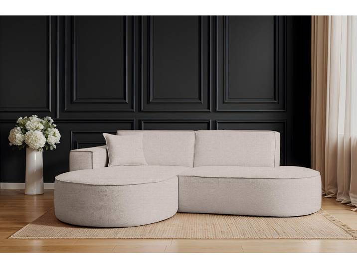 Kaiser Möbel Ecksofa Designer MODENA STUDIO stoff Artico Nata Links