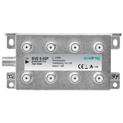Axing BVE8-02P 8-fach Verteiler, 5 - 1218 MHz, Bauform 02 BVE00802P BVE 8-02P