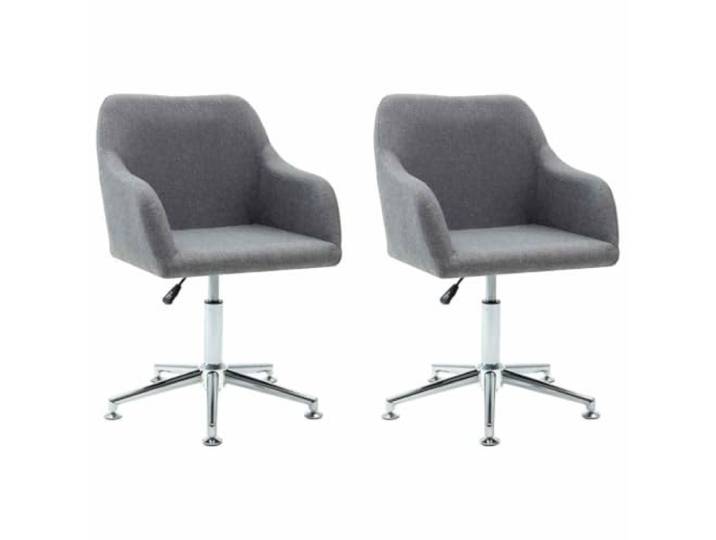Coespram Drehbarer Esszimmerstuhl 2er Set Höhenverstellbar Hellgrau Höhenverstellbarer Drehstuhl im 2er Set mit weicher Polsterung. Ideal für Wohnzimmer, Büro oder Essbereich.