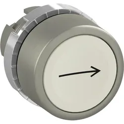 ABB P9MPNBG006 Drucktaster flach weiß “->“, Metall, tastend, nicht beleuchtbar 1SFA187152R9505