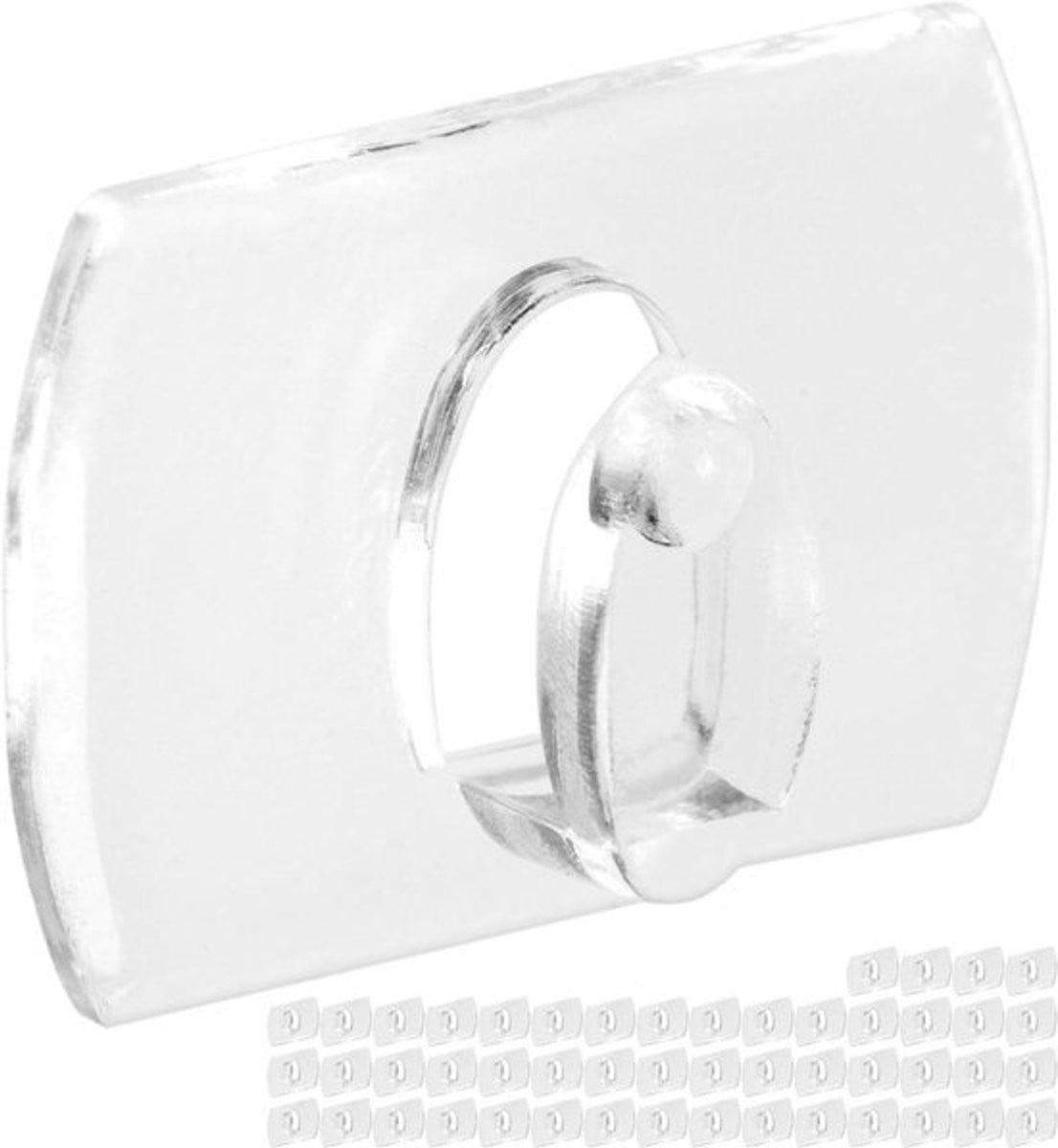 40 stuks Kleine Kleefhaken - Mini Ophangclips voor Decoratie - Transparant