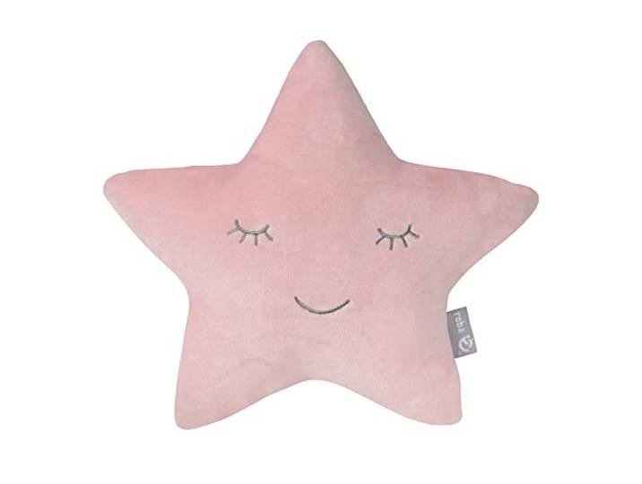 roba Kuschelkissen in Stern Form - roba Style - Flauschiges Deko Kissen für Baby & Kinderzimmer - für Mädchen & Jungen - Rosa