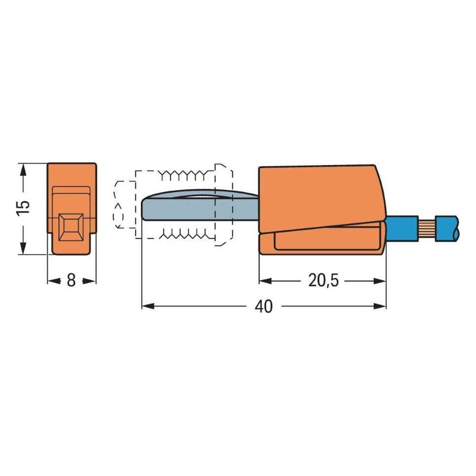 Wago Bananenstecker Stecker, gerade (215-111)
