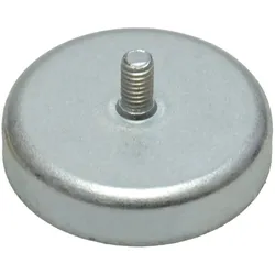 20 Ferrit-Topfmagnete mit Gewinde 32 mm | M4, Ferrit, Stahl, silber