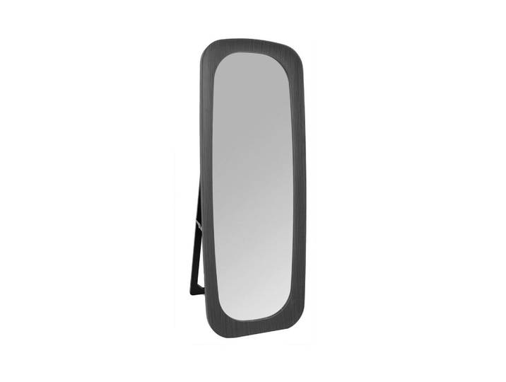 Xora Standspiegel, Schwarz, Glas, Holzwerkstoff, rechteckig, 60x160x7 cm, Ganzkörperspiegel, Spiegel, Standspiegel