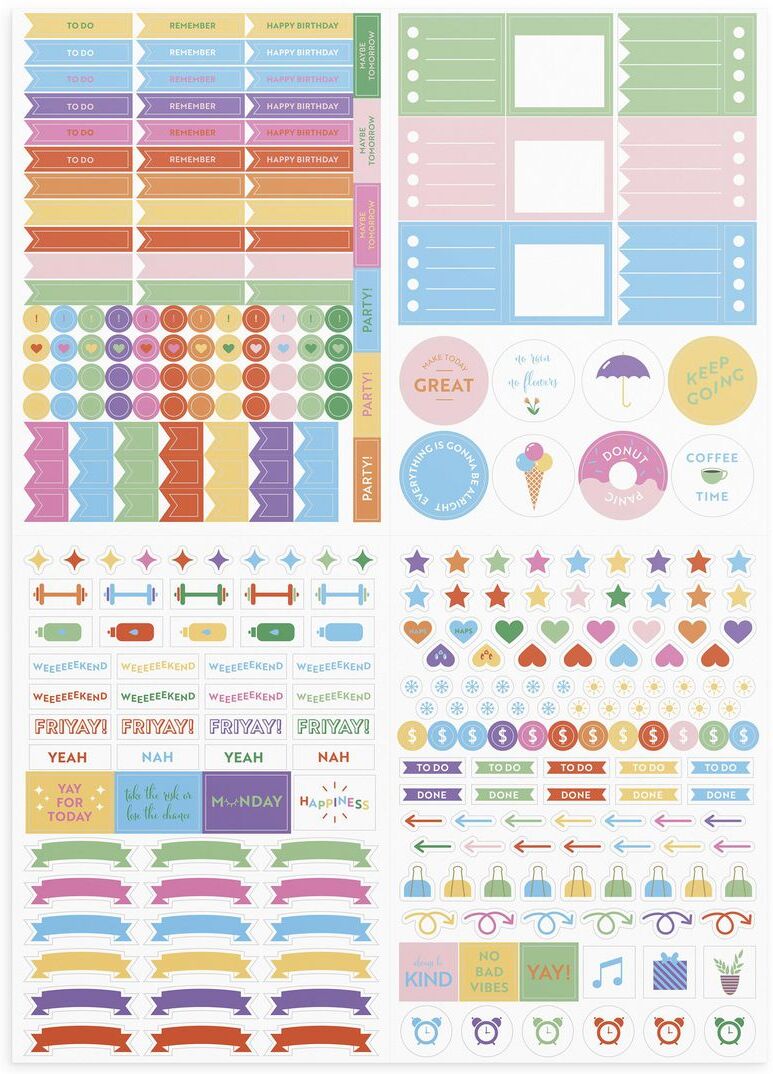 BURDE Stickersark Color explosion