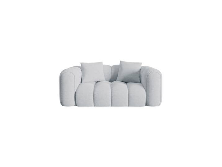 2-Sitzer Design Sofa „Elise“ Strukturstoff Hellgrau CXL by Christian Lacroix