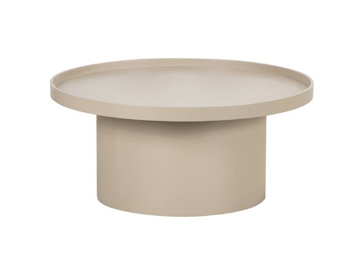 Table basse BOURAPIL Ø 80cm Beige/Cachemire