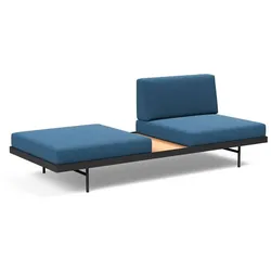 INNOVATION LIVING Schlafsofa Puri Eiche Stoff Blau Blue