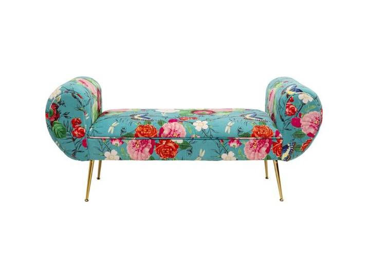 Banc Trono Flower Fever bleu Kare Design