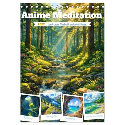 Anime Meditation (Desk Calendar 2027 DIN A5 portrait), CALVENDO 12 Month DeskCalendar