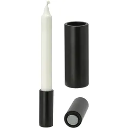 Novaliv, Kerzenständer, 8x Kerzenhalter für Stabkerzen candle holder magentisch SCHWARZ 2,8x7,5cm Tischdekoration