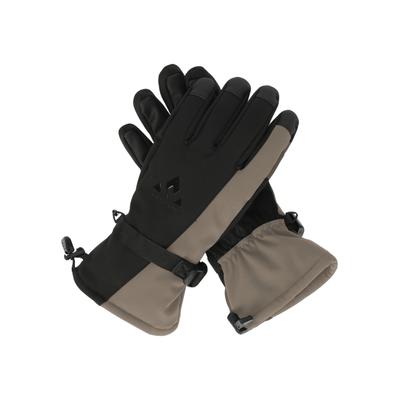 Skihandschuhe WHISTLER "Fenwick", Damen, Gr. M, schwarz (braun), 94% Polyester, 6% Elasthan, unifarben, Handschuhe, mit touchscreen-kompatiblen Fingerspitzen