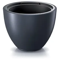 Prosperplast - HEOS 10L Topf mit Reservoir - 29,8x29,8x23cm in Anthrazit farbe