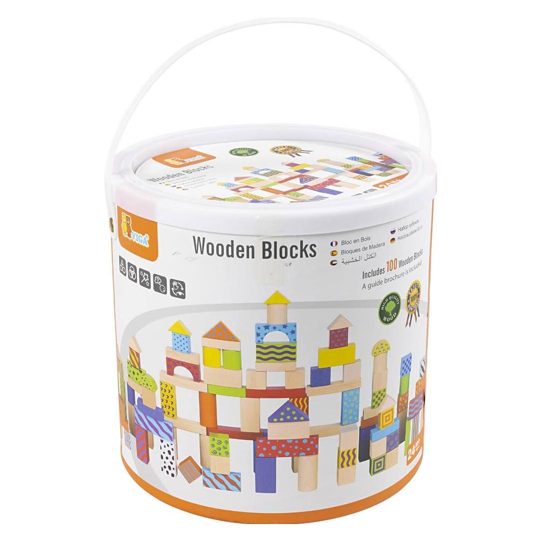 Viga Toys VIGA wooden blocks (5706232665127)