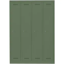 Garderobenschrank MonoblocTM | 4 Abteile - 623 olivgrün