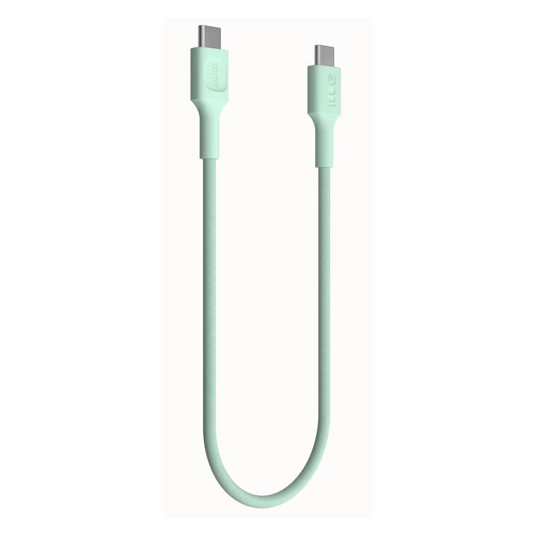 GreenCell Kabel Green cell Kabelis Green Cell PowerStream USB Typ-C Stecker - USB Typ-C Stecker 100W Mintgrün (2 m, 100 W) (KABGC100PS200MG)