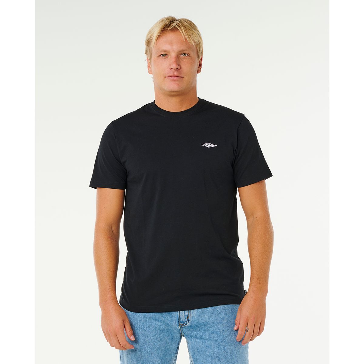 RipCurl Streamline Embroid Tee black (0090) 2XL 10XMTE-0090-2XL