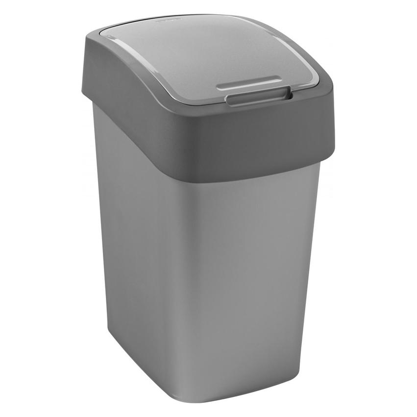 Curver Pacific Flip Bin for Separation, geneigt, 25 l, grau (CUR000013) (25 l) (CUR000013)