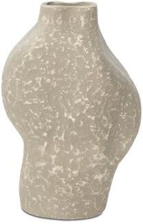 NADAAL STUDIOS Cyprien Vase, Round, Ecomix, Freeform Sculptural Shape, Decorative Use Only, Light Brown