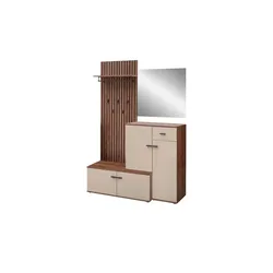 Kompaktgarderobe  Rovereto , creme , Maße (cm): B: 148 H: 199 T: 38.0