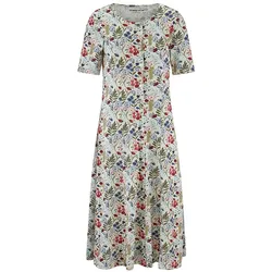 Jersey-Kleid Olga Green Cotton weiss, 44