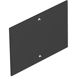 OBO 7408228 Abdeckplatte ohne Lochbild für T4B 110x77mm Polyvinylchlorid graphitschwarz RAL 9011 T4B P0S2 9011