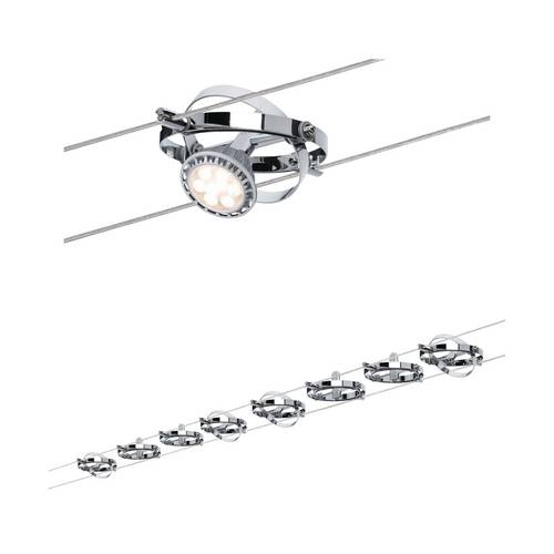 Paulmann Cardan 94153 Seil-Komplettsystem GU5.3 80W Chrom, Chrom (matt)