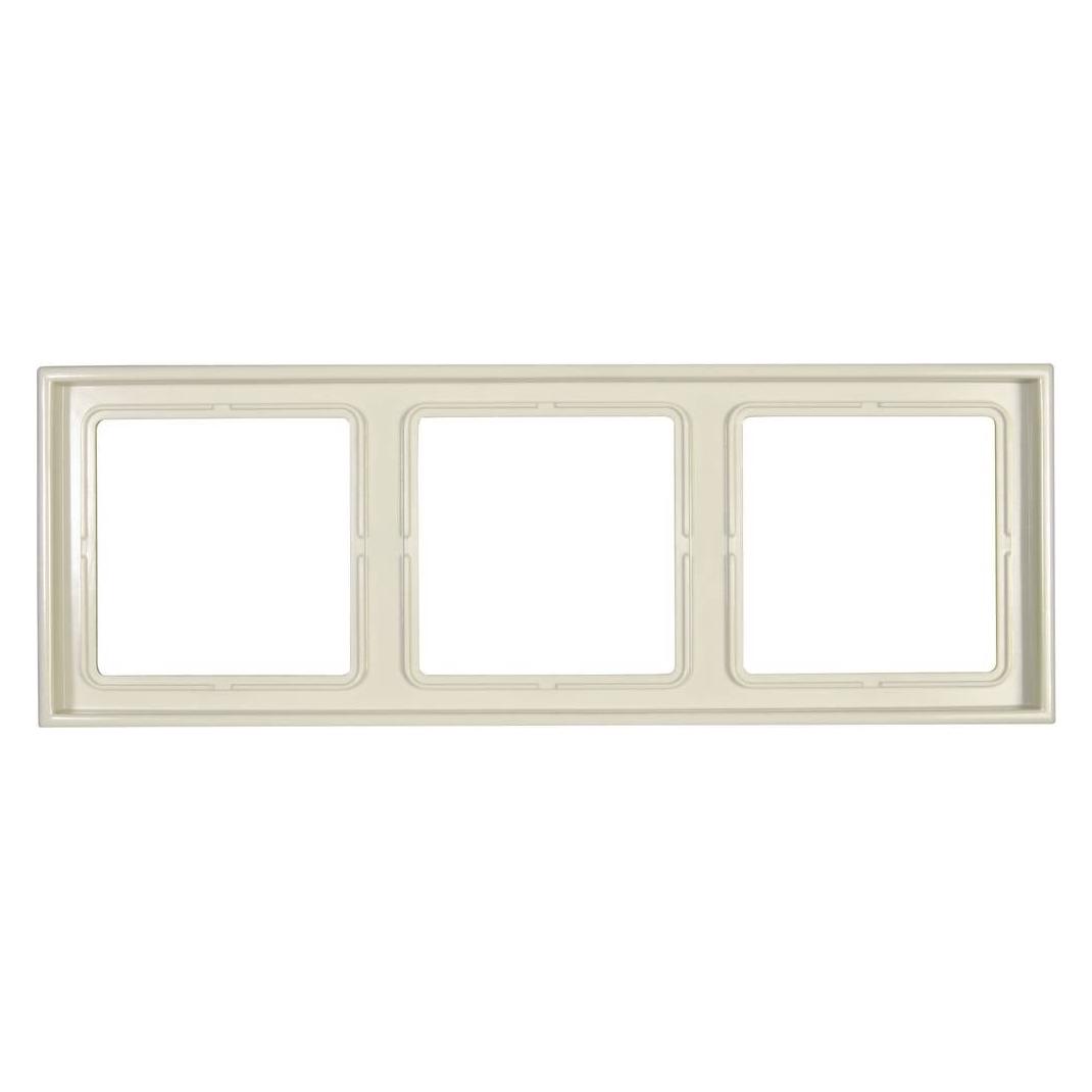 JUNG 3fach Rahmen LS 990 Creme-Weiss LS983W (LS983W)