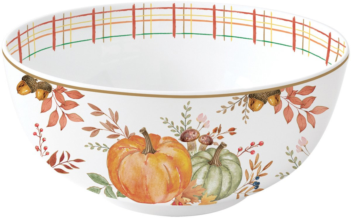 Dekoratief porseleinen bowl Harvest 15 x 15 cm
