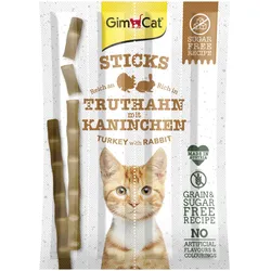 GimCat Sticks Truthahn + Kaninchen 24x4 Stück
