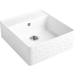 Villeroy & Boch Spülstein 595x630mm Ablgarn. Spülbecken m.tig aus Keramik Mosaique, 632061M1 632061M1