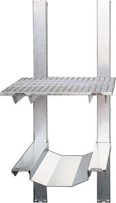 Fass- und Gitterrostregal, für Gefahrstoffdepot Safe Master, 1 Gitterrost, 1 Fass