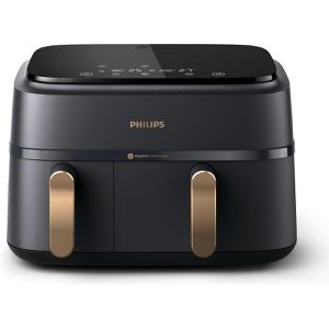 Philips Heißluftfritteuse Series 3000 Dual Basket, NA352/00, 12 Programme, 2750 Watt, Doppelkammer, 3 & 6 Liter