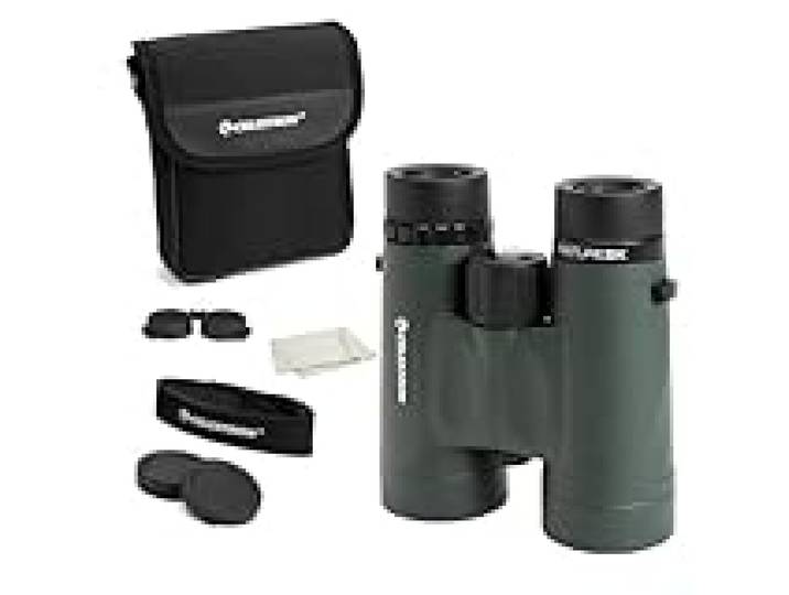 Celestron 71332 Nature DX 8x42mm Binoculars with Multi-Coated Lens, BaK-4 Prism Glass and Carry Case, Green