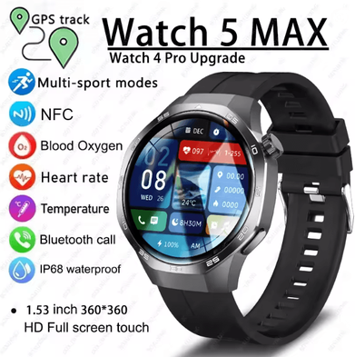 Inspire Essentials Watch 5 MAX AMOLED GPS Smart Watch With Bluetooth Calling And NFC m