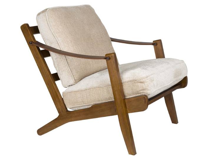 Loungesessel Velaris – aus Bouclé in Beige - Beige - Stoff - Luxusbetten24
