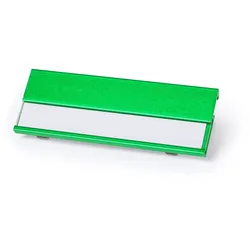 25x Aluminium-Identifikator Grün mit Klemme