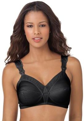 Plus Size Women's Exquisite Form® Fully® Original Support Wireless Bra #5100532 by Exquisite Form in Black (Size 40 B)