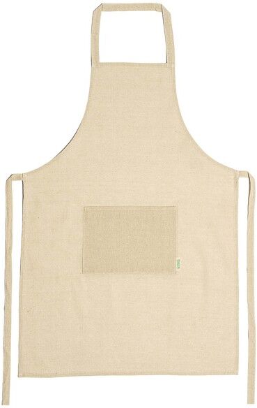 Tablier de cuisine personnalisable en coton biologique Oliver beige TAILLE UNIQUE ADULTE