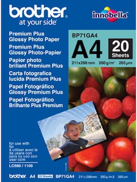 A4 Glossy Inkjet paper 260g (20)