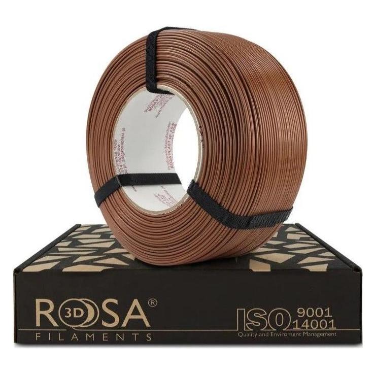 Rosa3D 3D plastik PLA brązowy/czekoladowy (Mocha Mousse) 1kg refill opakowanie (PLA, 1000 g) (PLA-MochMoBROW-1R-RO)