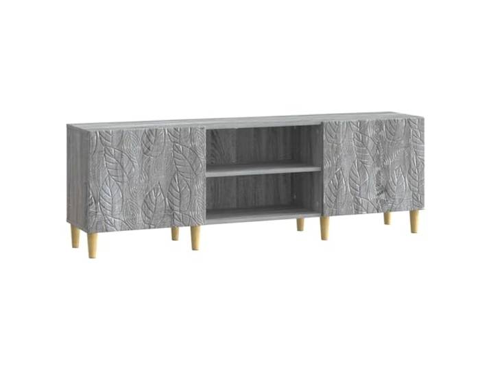 Makastle TV-Schrank 150x31x50 cm Grau Sonoma Holzwerkstoff