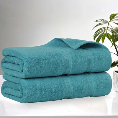 Superior Smart Dry Zero Twist Cotton Bath Sheets, Set of 2